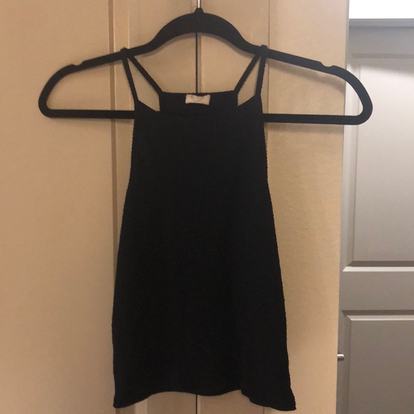 Ribbed Racerback Cropped Tank - Picture 1 of 2